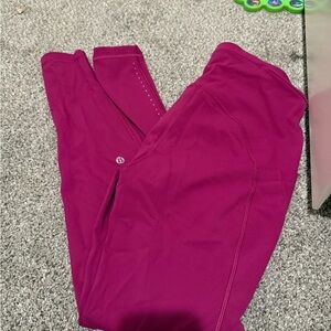 Lululemon fast n free 8 Magenta Leggings